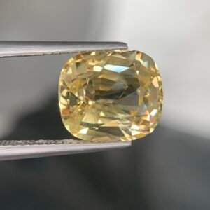 natural yellow sapphire